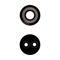 Стекло камеры для Tecno Spark 9 Pro (KH7n) (комплект 2 шт.) Черный