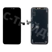 Дисплей для iPhone 11 Pro (A2215) в сборе с тачскрином Черный - (Hard OLED, Full HD) (площадка под IC)