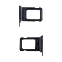 Держатель SIM для iPhone 14 Pro/14 Pro Max (2 Sim) (A2891/A2895) Черный