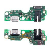 Шлейф для Tecno Spark 20 (KJ5) плата на системный разъем/разъем гарнитуры/микрофон - Премиум