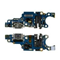 Шлейф для Huawei Honor X7c (ALT-LX1) плата на системный разъем/разъем гарнитуры/микрофон - Премиум