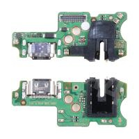 Шлейф для Infinix Note 30i (X6716) плата на системный разъем/разъем гарнитуры/микрофон - Премиум