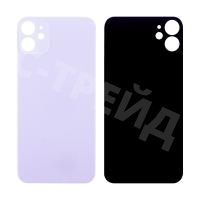 Задняя крышка для iPhone 11 (A2221) Фиолетовый (стекло, узкий вырез под камеру, логотип)