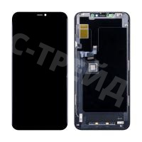 Дисплей для iPhone 11 Pro Max (A2218) в сборе с тачскрином Черный - (In-Cell) (площадка под IC)