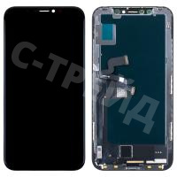Дисплей для iPhone X в сборе с тачскрином Черный - (In-Cell)