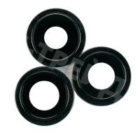 Стекло камеры для iPhone 12 Pro Max (комплект 3 шт.) Черный