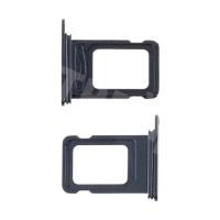 Держатель SIM для iPhone 15/15 Plus (2 Sim) (A3090/A3094) Черный