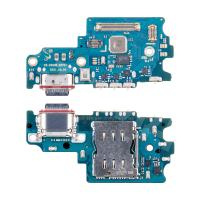 Шлейф для Samsung Galaxy S21 FE (G990E/America/EU version) плата на системный разъем/разъем SIM/микрофон - Премиум