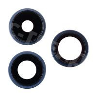 Стекло камеры для iPhone 15 Pro (комплект 3 шт.) Синий