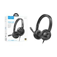 Проводные наушники Hoco W112 (мониторные, накладные) Черный