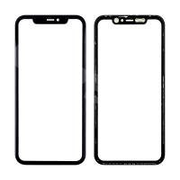 Стекло для переклейки iPhone 11 (A2221) с OCA пленкой + рамка Черный - OR (Mitsubishi)