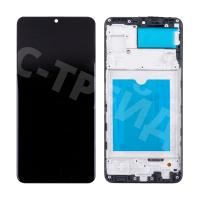 Дисплей для Samsung Galaxy A22 4G (A225F) модуль с рамкой Черный - (In-Cell)