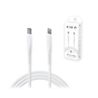 Кабель Type-C - Lightning BC (5A, PD) Белый