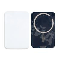 Задняя крышка для iPhone 17 Pro (A3523) Серебро (стекло, монолит, MagSafe, логотип) - Премиум