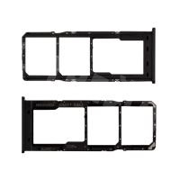 Держатель SIM для Samsung Galaxy A12 (A125F) Черный