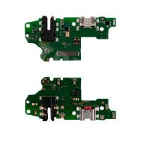 Шлейф для Huawei Honor 10 Lite (HRY-LX1) плата на системный разъем/разъем гарнитуры/микрофон - Премиум