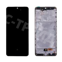 Дисплей для Samsung Galaxy A31 (A315F) модуль с рамкой Черный - (OLED)