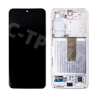 Дисплей для Samsung Galaxy S23 (S911B) модуль с рамкой Бежевый - OR (SP)