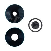 Стекло камеры для Xiaomi Redmi 13 4G (24040RN64Y) (комплект 3 шт.) Черный