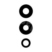 Стекло камеры для Xiaomi Redmi Note 12 Pro+ (221013164UG) (комплект 3 шт.) Черный