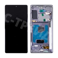 Дисплей для Samsung Galaxy Note 20 (N980F) модуль с рамкой Черный - (OLED) (Full Size)