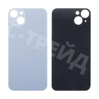 Задняя крышка для iPhone 14 Plus (A2887) Синий (стекло, широкий вырез под камеру, логотип)
