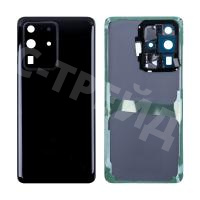 Задняя крышка для Samsung Galaxy S20 Ultra (G988B) Черный - Премиум