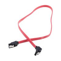 Кабель SATA - SATA Atcom (угловой, силикон, 0,5 м) Красный