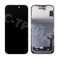 Дисплей для iPhone 15 (A3090) в сборе с тачскрином Черный - OR100 (Снятый, без ремонта)