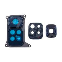 Стекло камеры для Xiaomi Redmi Note 11S 4G (2201117SY) в сборе с рамкой Черный