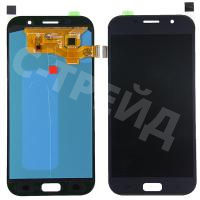 Дисплей для Samsung Galaxy A7 2017 (A720F) в сборе с тачскрином Черный - (OLED)