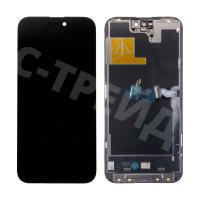 Дисплей для iPhone 14 Pro Max (A2895) в сборе с тачскрином Черный - DD (Soft OLED, Full HD, 120 Гц) (площадка под IC)