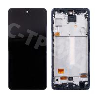 Дисплей для Samsung Galaxy A52/A52 5G/A52s 5G (A525F/A526B/A528B) модуль с рамкой Фиолетовый - (OLED) (Full Size)