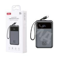 Внешний Аккумулятор (Power Bank) XO PR267 20000 mAh (65W, QC3.0, PD, 2Type-C, LED дисплей) Серый