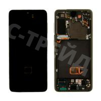Дисплей для Samsung Galaxy S21 (G991B) модуль с рамкой Серый - OR (SP)
