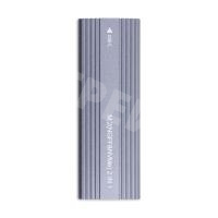 Внешний корпус для жесткого диска M.2 NGFF/NVME (Type-C, USB C/3.1 алюминий) Серый