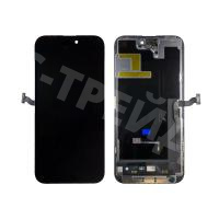 Дисплей для iPhone 14 Pro Max (A2895) в сборе с тачскрином Черный - (Hard OLED) Стандарт (площадка под IC)