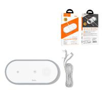 Беспроводное зарядное устройство Hoco CW24 (для смартфона + гарнитуры + iWatch) Белый