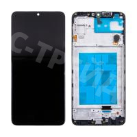 Дисплей для Samsung Galaxy M32 (M325F) модуль с рамкой Черный - (In-Cell) - Премиум