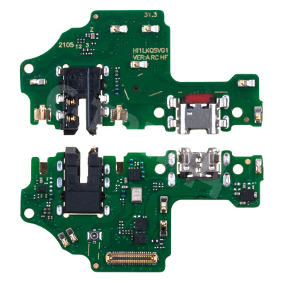 Шлейф для Huawei Honor 9X Lite (JSN-L21) плата на системный разъем/разъем гарнитуры/микрофон