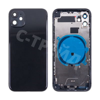 Корпус для iPhone 11 (A2221) (1 Sim) Черный - Премиум