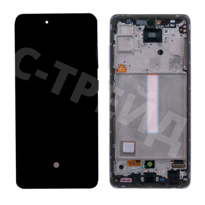 Дисплей для Samsung Galaxy A52/A52 5G/A52s 5G (A525F/A526B/A528B) модуль с рамкой Фиолетовый - OR (SP)