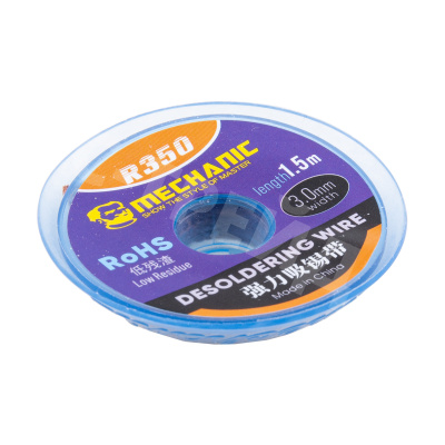 Поглотитель олова (оплётка) Mechanic R-350 (3.0 мм*1.5 м)