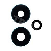 Стекло камеры для Xiaomi Redmi Note 13 4G (23129RAA4G/23124RA7EO/23129RA5FL) (комплект 3 шт.) Черный