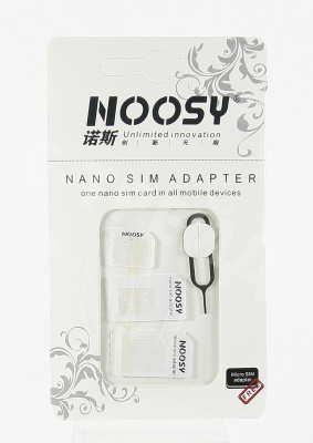 Набор адаптеров NOOSY (SIM/NanoSIM/MicroSIM/Шило)
