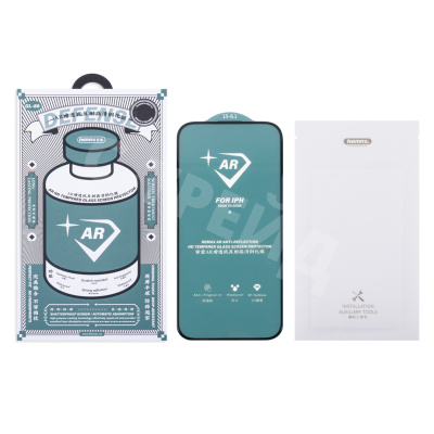 Защитное стекло "Антибликовое" Remax Medicine Glass GL-86 для iPhone 15/16 Черный