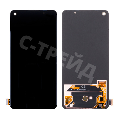 Дисплей для Realme GT Neo 3T (RMX3371) в сборе с тачскрином Черный - (OLED)