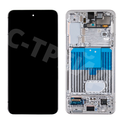 Дисплей для Samsung Galaxy S22 (S901B) модуль с рамкой Белый - OR (SP)