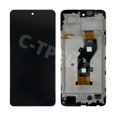 Дисплей для Infinix Hot 50 4G (X6882) модуль с рамкой Черный - OR