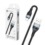Кабель USB - MicroUSB BC X57 (5A, оплетка ткань) Черный